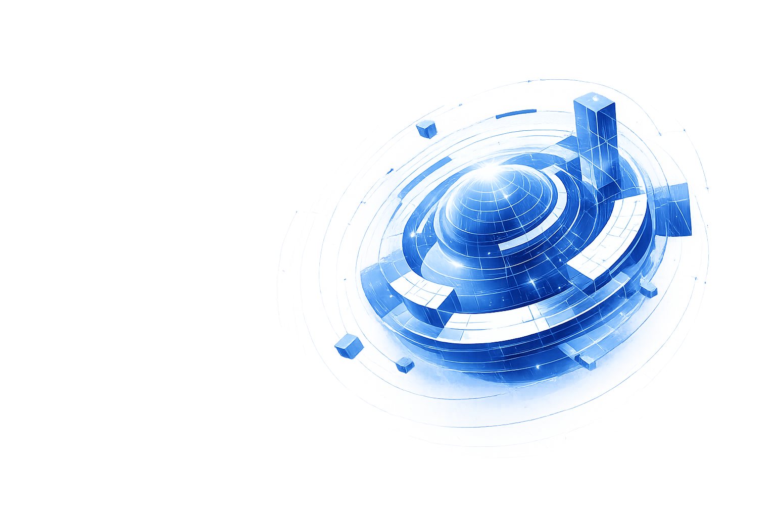 Abstract 3D Engineering Shape